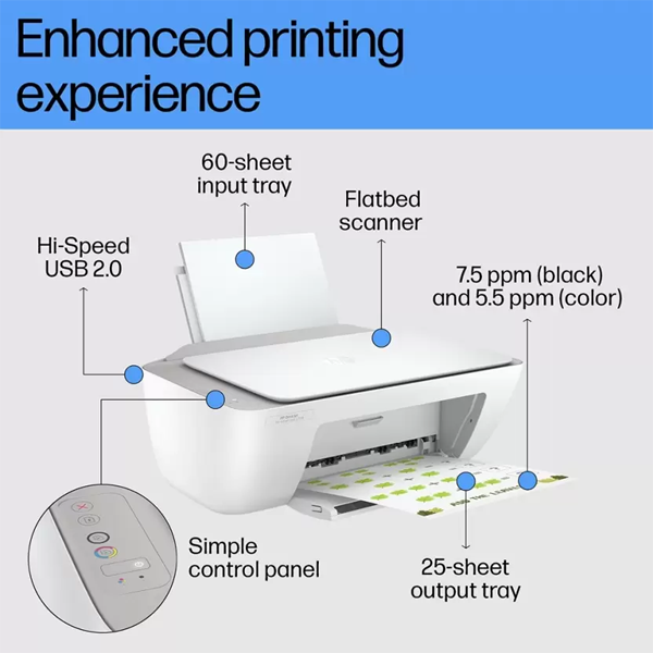 Buy HP DeskJet Ink Advantage 2338 Multi-function Color Inkjet (Ink Cartridge) Printer - Vasanth and Co